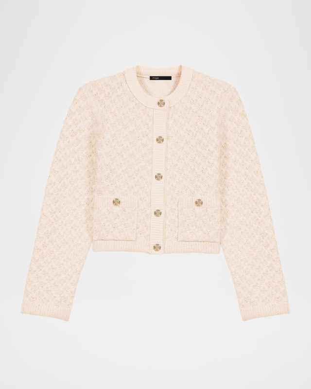Musselina Cropped Cardigan